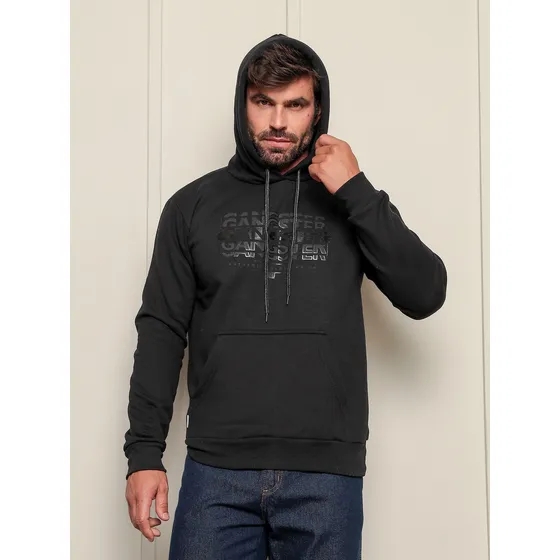 Moletom Masculina Canguru Com Capuz Gangster