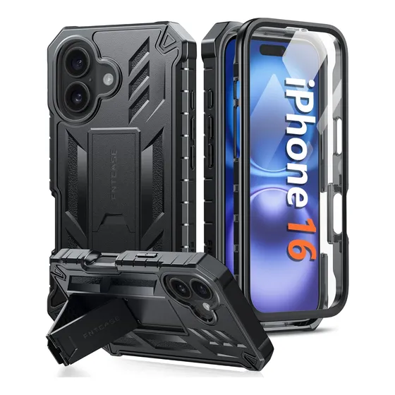 Carcasa Resistente A Golpes Para iPhone De 155 Cm En Negro M