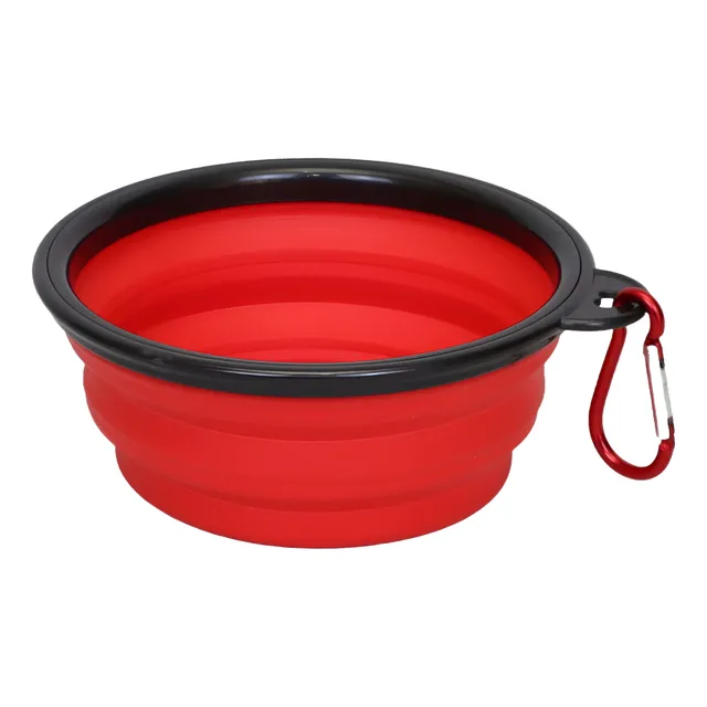 Plato Plegable Portátil Con Gancho Para Mascotas