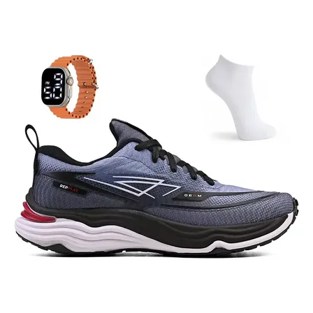 Kit Tenis Masculino Esportivo Treino Academia + Meia Relogio