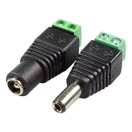 Conector Dc Hembra Y Macho Para Camaras D Seguridad 5 Pares
