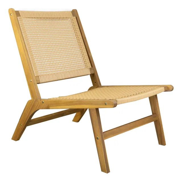 Silla Para Jardín Cómoda Práctica Bossa Lee Color Marrón Liso