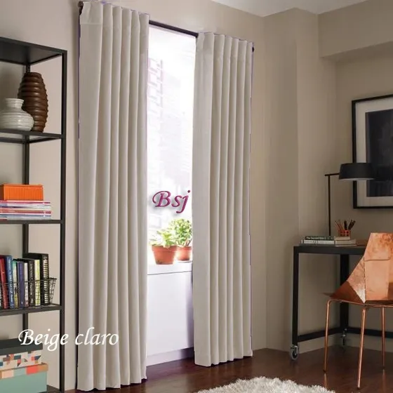 Juego De Cortinas Blackout Textil Presillas Ocultas Oferta!