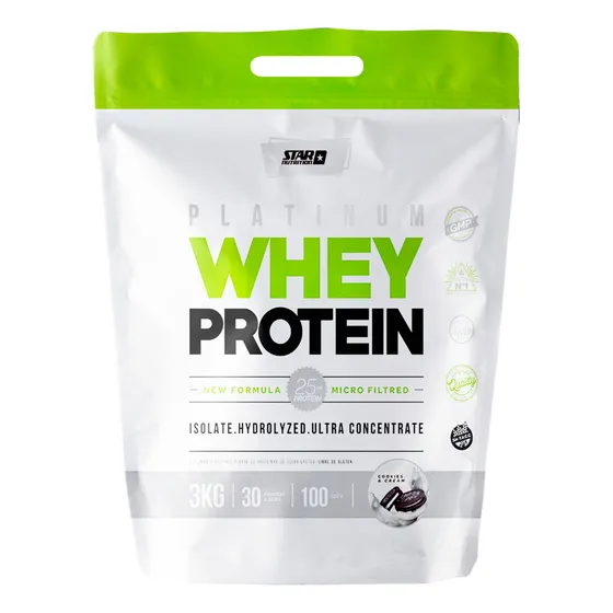 Star Nutrition Platinum Whey Protein Cookies & Cream 3kg 3c