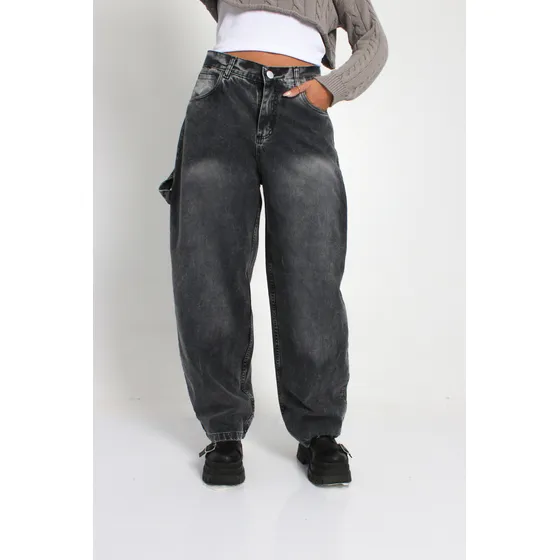 Jean Baggy Oxido Mujer Rigido Ktl Denim