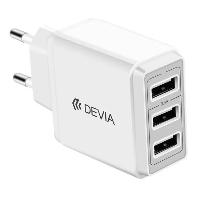 Cargador Pared Con Triple Usb 3.4a 17w - Cover Company