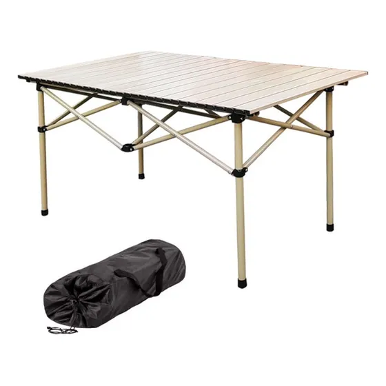 Mesa Enrollable Portatil Aluminio Camping Aire Libre Bolso