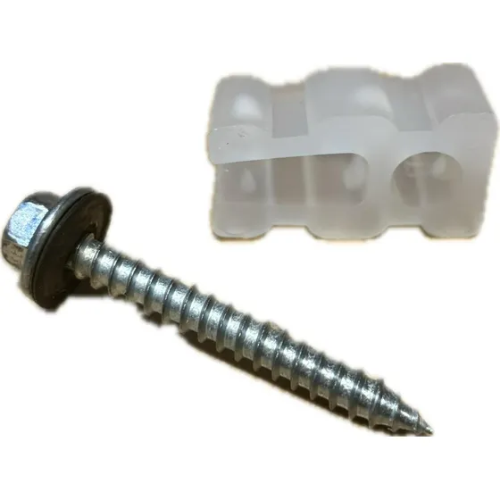 Soportes Acanalados Y Tornillos Punta Aguja 2 X 100 U