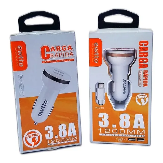 Ewtto - Cargador Completo Cigarrera Autos 3.8 Amp -   D617