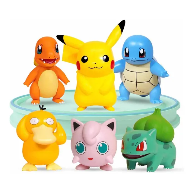 Figura Coleccionable Pokemon Pikachu Muñecos Coleccion 6pcs