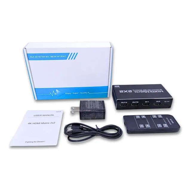 Matriz Hdmi 2x2 4k 3d Splitter 30hz Techman