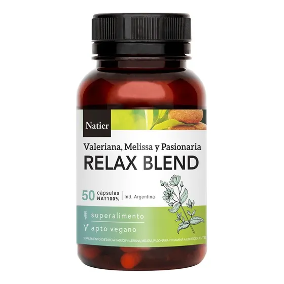 Natier Suplemento Relax Blend Valeriana Vegano Relajante 50c