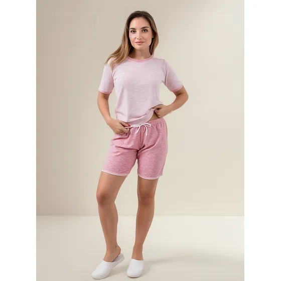 Pijama Manga Corta Básico Melange Lencería Lumiere