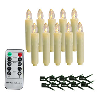 Velas Cónicas Led Para Ventana, Centros De Mesa 10 Botones Velas Cónicas Led Para Ventana, Centros De Mesa 10 Botones