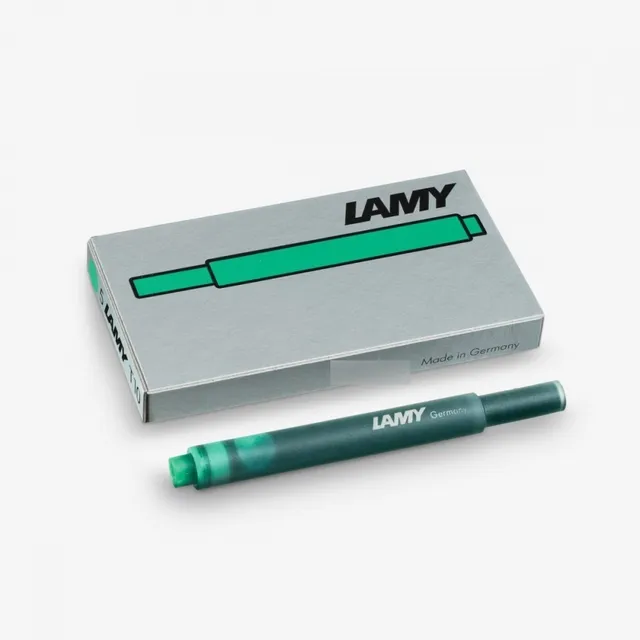 Cartuchos Lamy Tinta Verde T-10ve Caja X 5!! Original!