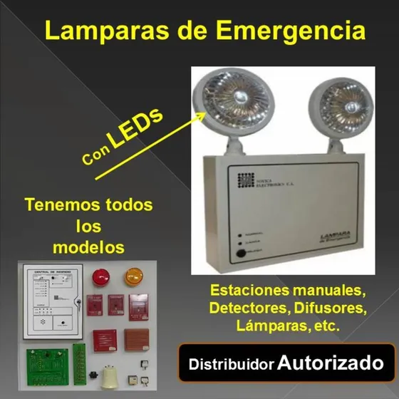 Lamparas De Emergencia  Sovica Con Led, Metálica Calidad