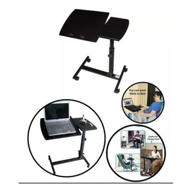 Mesa Para Computador Multifuncional Con Ruedas Ajustable