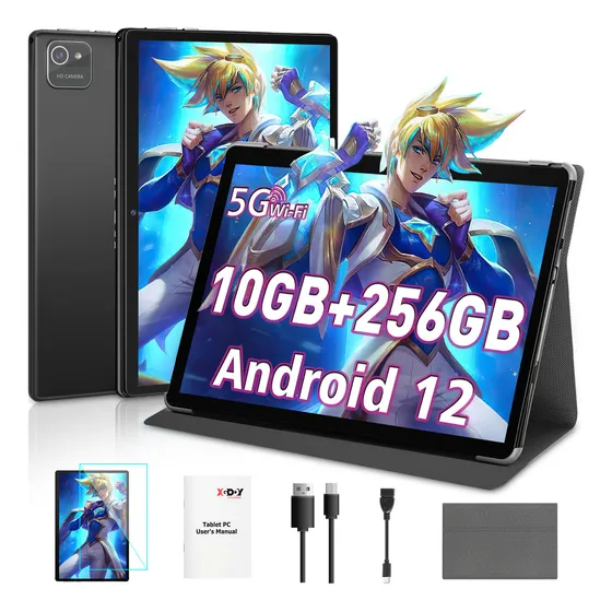 Tablet Xgody Android 12 10.1 Pulgadas Pad Wifi 10 Gb+256 Gb