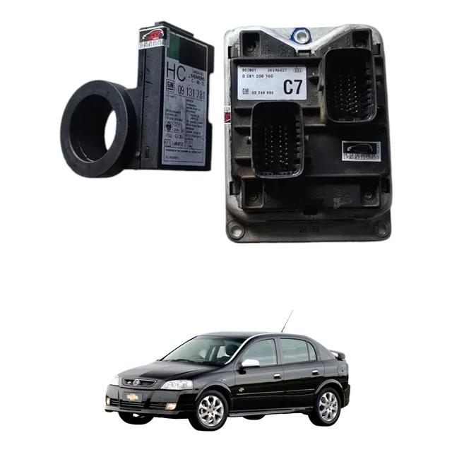Kit Code Injecao E Modulo Gm Astra 2.0 Flex 2000 2005 Usado!