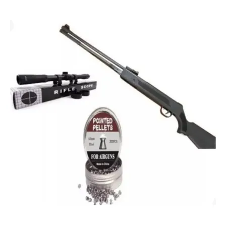 Rifle Poston Lb600 5.5 Con Mira Telescópica 250 Postones