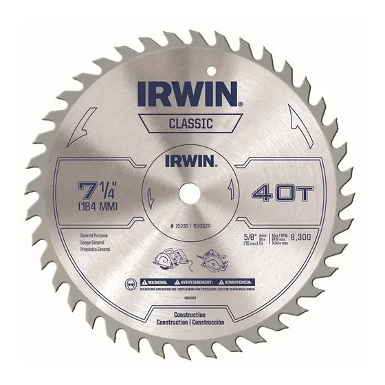 Irwin Classic Serie Hoja Sierra Circular