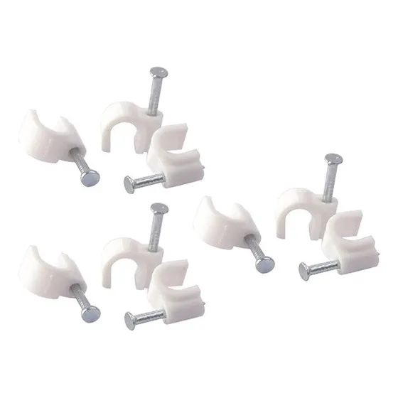 Grapas Plásticas Para Cable 6mm Bolsa 20 Pzas X2