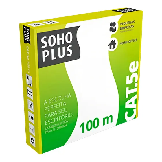 Cabo De Rede Cat5e Cmx Furukawa Sohoplus Cx.100m Azul