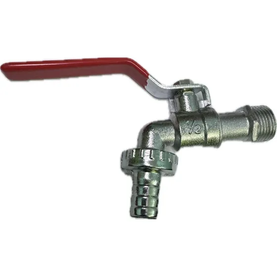 Canilla Esferica 1/2 Metal Reforzada Con Manga Patio Jardin