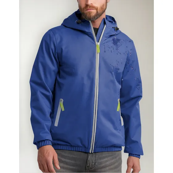 Chamarra Impermeable Chaqueta Para Hombre Con Capucha
