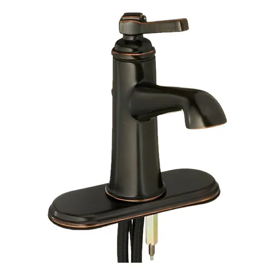 Monomando Baño Llave Fregadero Bronce