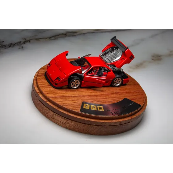 Lb Funciona Pgm 1 64 Modelo Auto Ferrari F40 Rojo Base