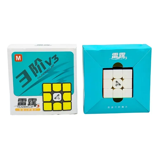 Cubo De Rubik Qiyi Thunderclap V3 Magnetic White Magnético 3