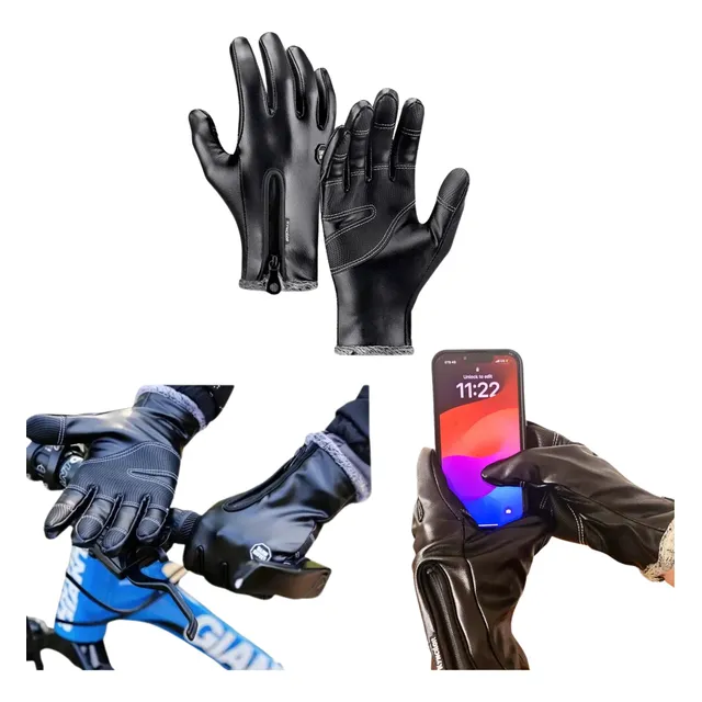 Guantes Moto Hombre Dama Semi Impermeable Bicicleta Bici