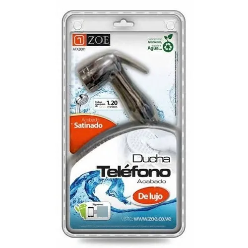 Ducha Teléfono Cromado Satinado Blister Box Zoe