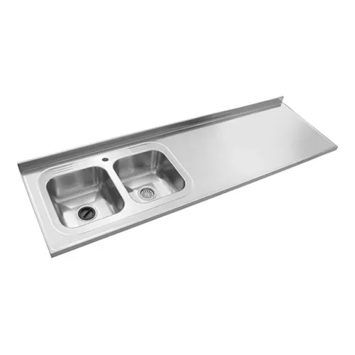 Mesada Johnson Acero Inoxidable Medidas 3 cm x 200 cm x 61 cm