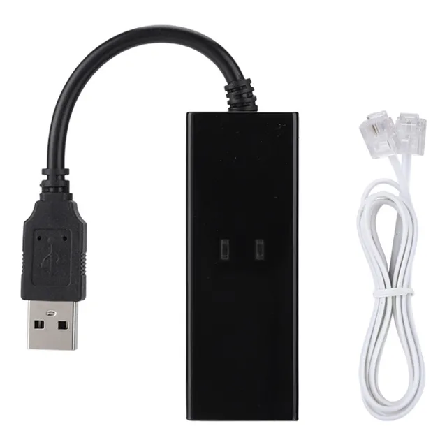 * Módem De Datos De Fax De Voz Con Dial Externo Usb 56k