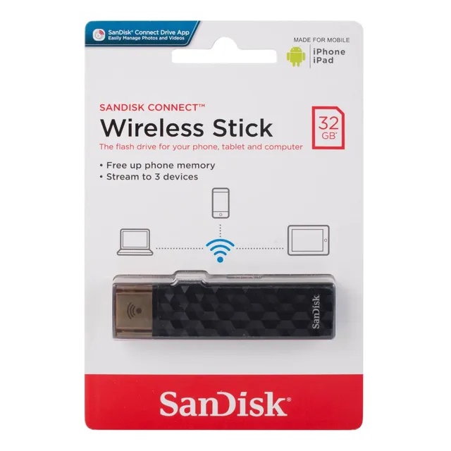 Pendrive Sandisk Wireless Stick 32gb