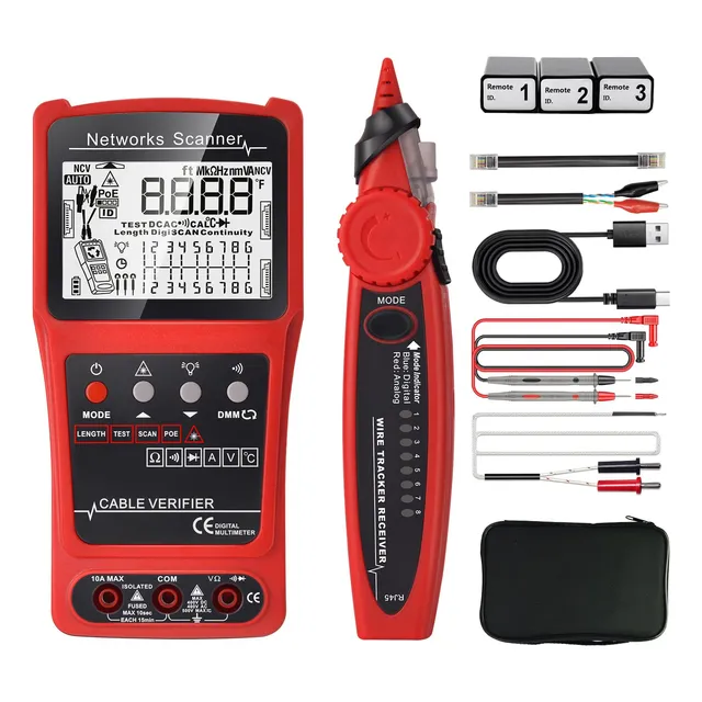 Probador De Cables De Red Generador De Tonos 3 En 1
