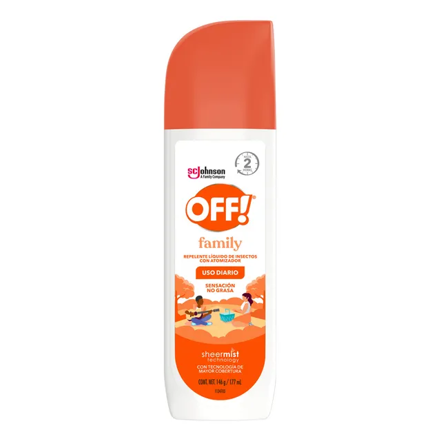 Repelente de Mosquitos en Spray OFF Family 117ml