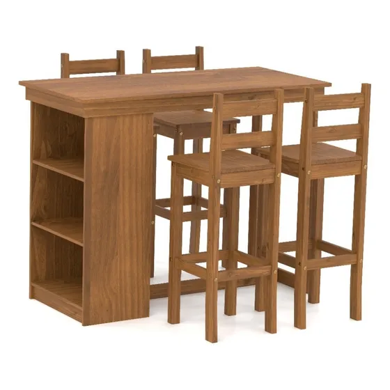 Desayunador 4 Bancos Mesa - Cocina - Comedor - Living - Lcm