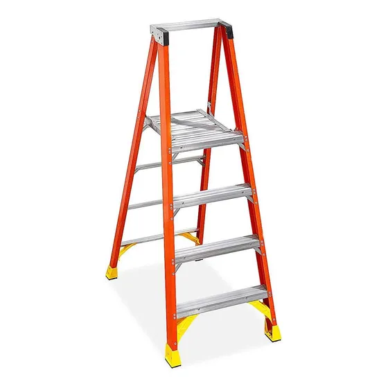 Escalera De Fibra De Vidrio Con Plataforma - 183cm - Werner
