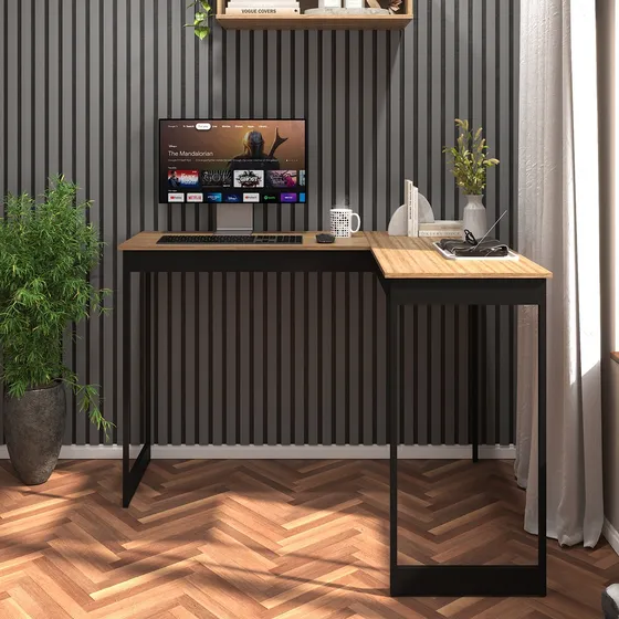 Mesa Para Home Office Pequena Em L Ideal Para Escritório