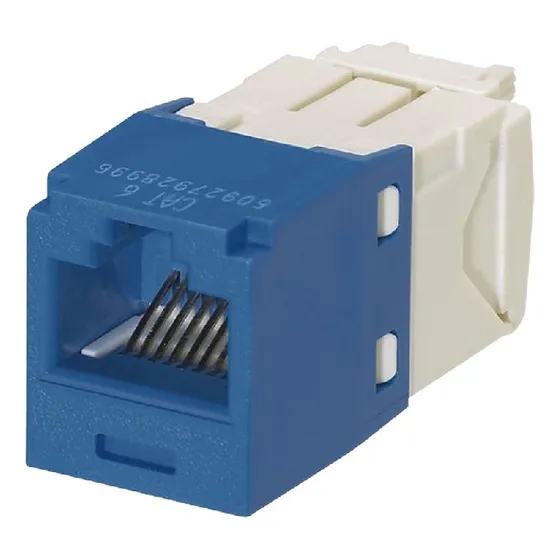Jack Rj45 Hembra Categoría 6a+ab Color Azul  Panduit