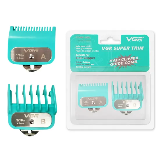 Peines Alza Guía De Corte Premium Universal 1.5 Y 4.5mm Vgr GUIDE-V Color Petroleo