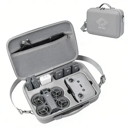 Para Dji Case Drone Neo 2 E Acessórios Impermeável Conveniente Pequeno Armazenamento Transversal E Portátil Cinza-escuro