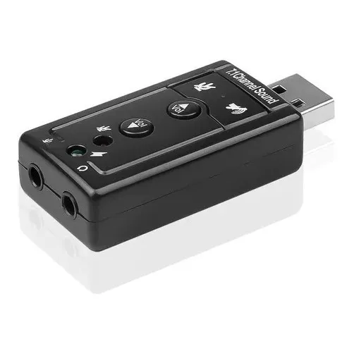 Tarjeta De Sonido Usb 2.0 7.1 Laptop Computadoras Cod 2405