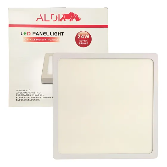 Lámpara Led Superficial Cuadrada De 24w Luz Blanca