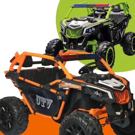 Carro Elétrico Infantil Premium Utv 24v 100kg 4x4 2 Lugares