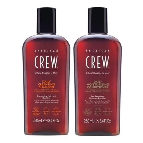 Shampoo Daily 250ml + Acondicionador Daily American Crew Men