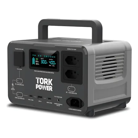 Estação Energia Tork 400w Portátil 600w Pico 256wh Life P04